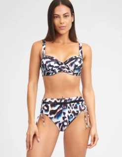 Alika Balcony Bikini Top - Animal