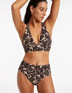 Allure Soft Tri Bikini Top - Black