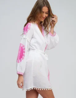 Amara Tunic - White Pink