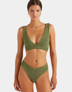 Angel Bikini Set - Metallic Moss