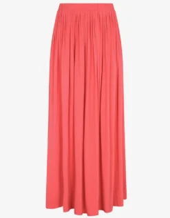 Areia Knit Maxi Skirt - Coral