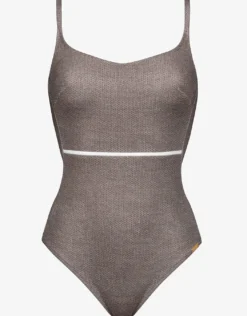 Argentum Underwired Swimsuit - Metallic Zinc