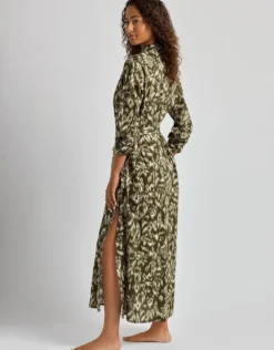 Artisan Warp Floral Midi Shirt Dress - Multi
