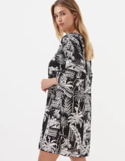 Bahia Beach Dress - Black and White