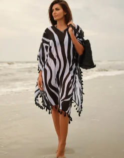 Bali Kaftan - Black and White