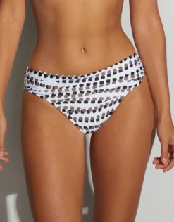 Bambu Underwired Bikini Set - White and Brown