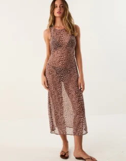 Barth Twist Long Cover Up - Animal
