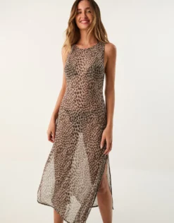 Barth Twist Long Cover Up - Animal
