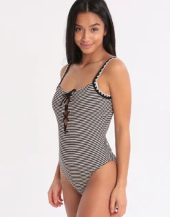 Basichic Icone Swimsuit - Black Stripe