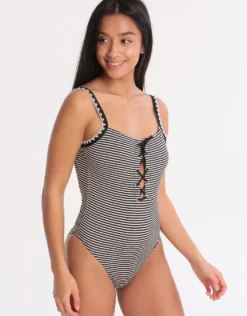 Basichic Icone Swimsuit - Black Stripe