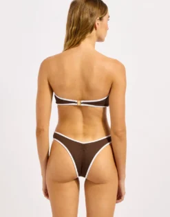 Beach Bound Scoop High Cut Rio Bikini Pant - Dark Chocolate