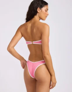 Beach Bound Scoop High Cut Rio Bikini Pant - Begonia Pink