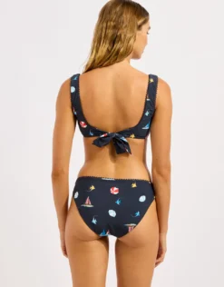 Beach Club Hipster Bikini Pant - True Navy