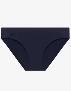 Beach Club Solids Band Hipster Bikini Pant - Dark Navy