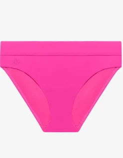 Beach Club Solids Classic Band Hipster Bikini Pant - Freesia Pink