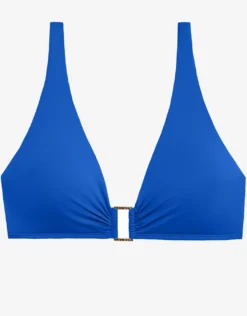 Beach Club Solids Ring OTS Bikini Top - Royal Blue