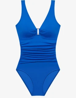 Beach Club Solids Ring OTS Underwired Swimsuit - Electric Blue