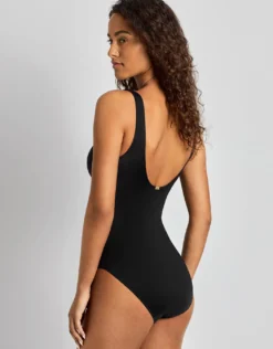 Beach Club Solids Ring OTS Underwired Swimsuit - Black