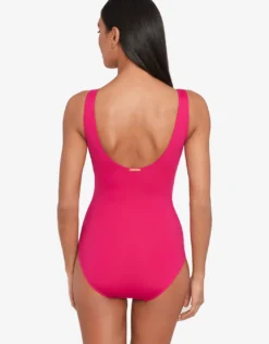 Beach Club Solids Ruffle Swimsuit - Orchid