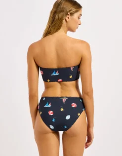 Beach Club Tube Bikini Top - True Navy