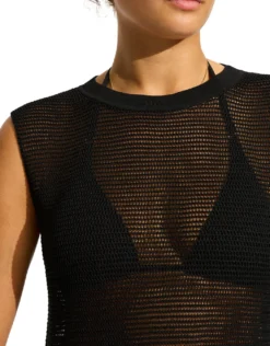 Beach Edit Maxi Knit Dress - Black