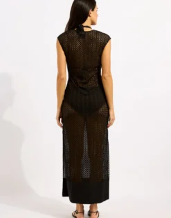 Beach Edit Maxi Tank Dress - Black