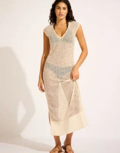 Beach Edit Maxi Tank Dress - Ecru