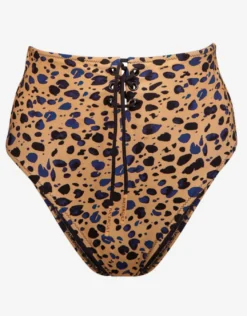 Beach Pebbles High Waist Bikini Pant - Black Sandstone