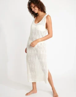 Beachsoul Tupai Midi Dress - Ecru