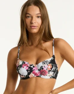 Belle Balconette Bikini Top - Black