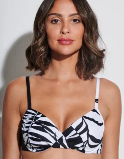 Black and White Underwired Bikini Set