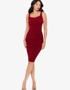 Body Diva Dress - Crimson
