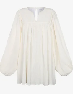 Boho Sleeve Mini Dress - White