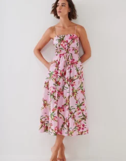 Botanique Dress - Tangy Pink