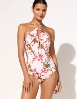 Botanique Peep Hole Swimsuit - Tangy Pink