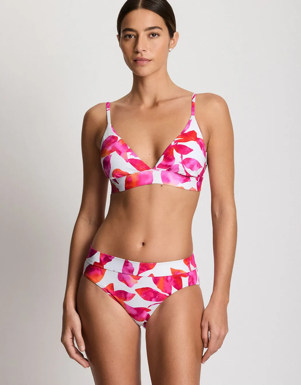 Bougainvillea Floral Classic Band Hipster Bikini Pant - Multi