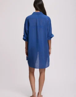 Boyfriend Beach Shirt - Ultramarine