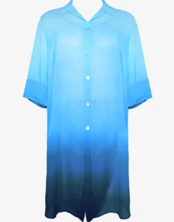 Brasil Beach Shirt - Blue Ombre