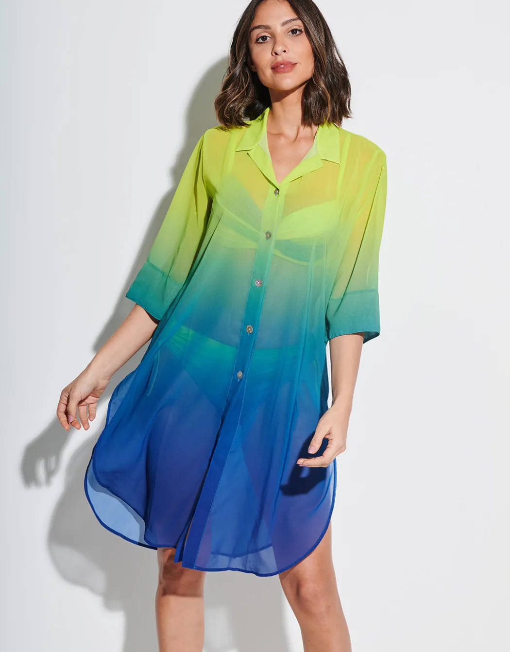 Brasil Midi Beach Shirt - Lima