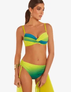 Brasil Underwired Moulded Bikini Set - Lima Green
