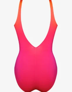 Brasil Wrap Front Swimsuit - Pink Ombre