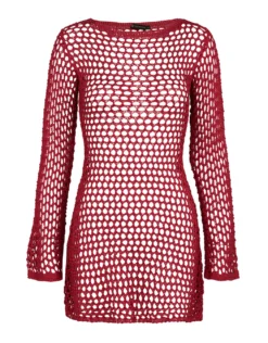 Burgeon Belle Short Cover Up - Red