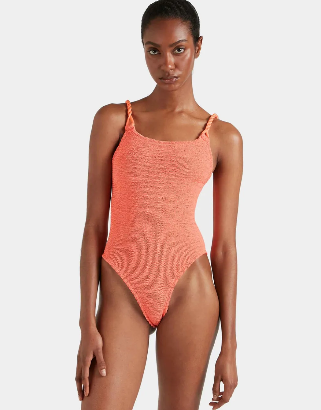 Camille Swimsuit - Metallic Coral
