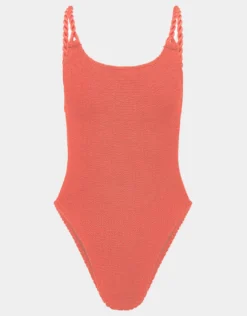 Camille Swimsuit - Metallic Coral