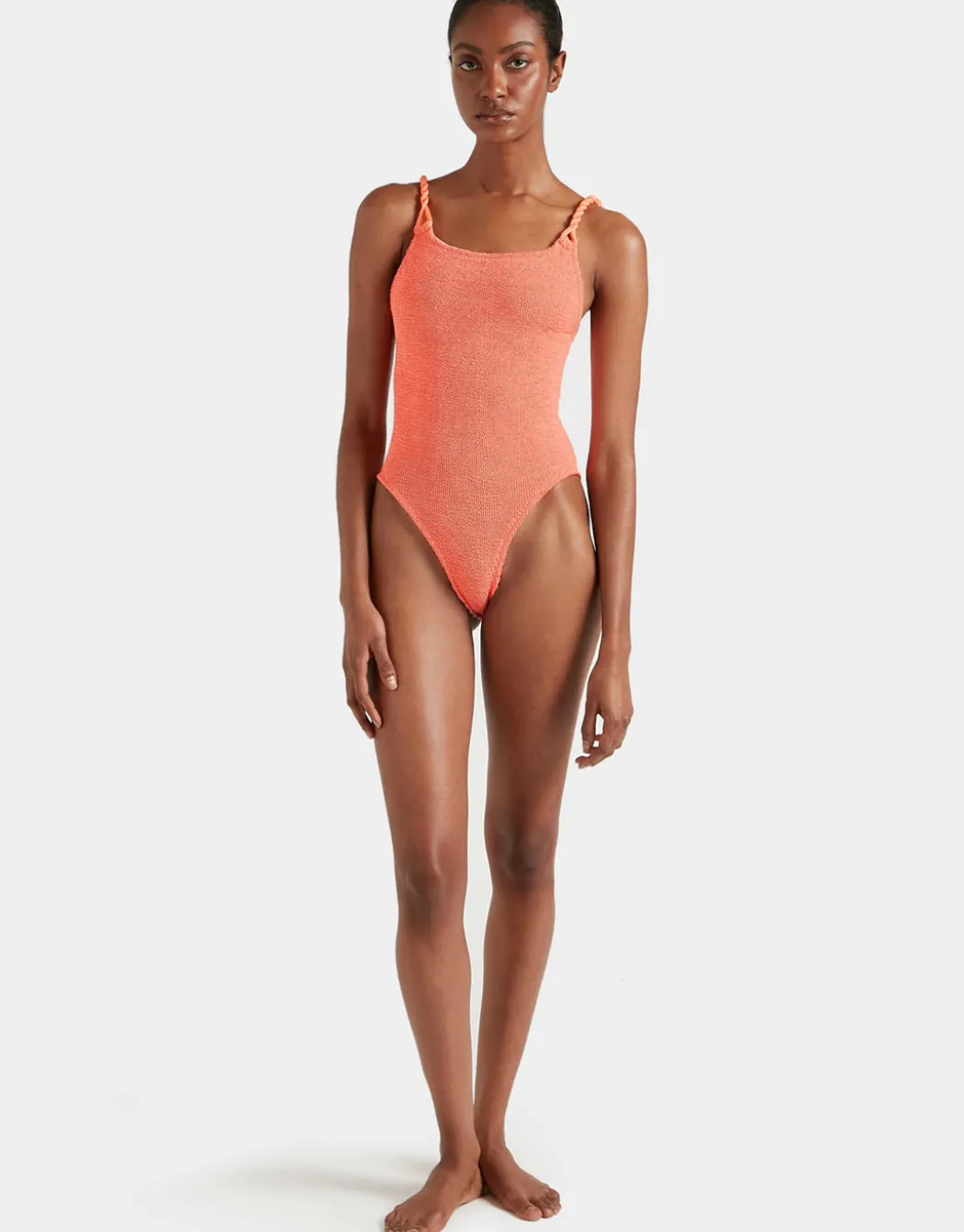 Camille Swimsuit - Metallic Coral