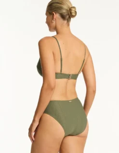 Caracus Balconette Bikini Top - Khaki