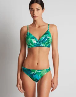 Cartago Palms Single Strap Twist Underwired Bikini Top - Multi