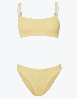 Cassie Beaded Bikini Set - Butter