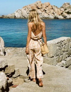 Coastal Bohemia Jumpsuit - Sand Cotton