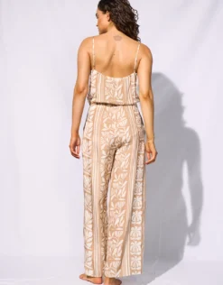 Coastal Bohemia Jumpsuit - Sand Cotton